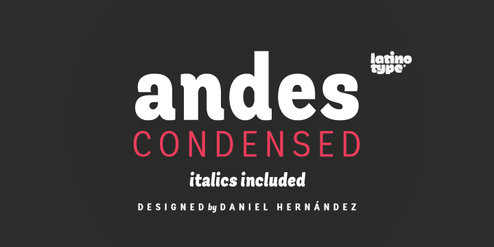 Andes-Condensed-Font-by-Daniel-Hernandez Andes Condensed