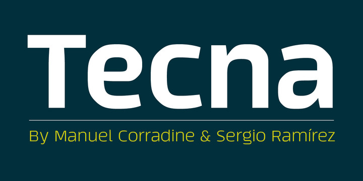 Tecna font by Manuel Eduardo Corradine Sergio Ramirez Tecna font by Manuel Eduardo Corradine Sergio Ramirez