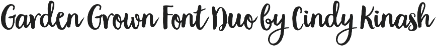 Garden Grown Kreativ Font